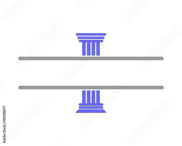 Obraz Pillar logo template
