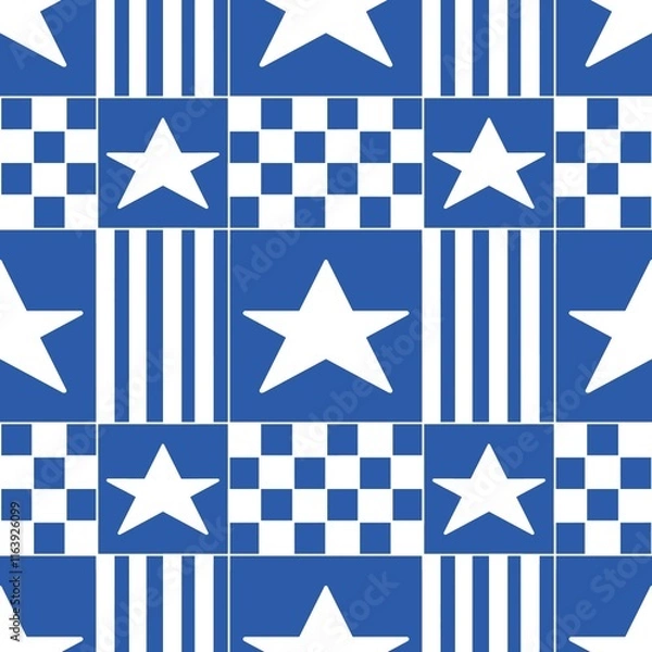 Fototapeta seamless pattern with stars