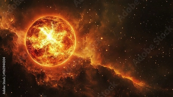 Fototapeta Space and star background vector illustration.