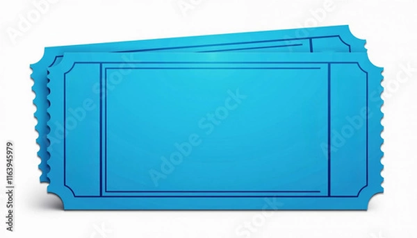 Fototapeta Elegant Blue Tickets Design Template