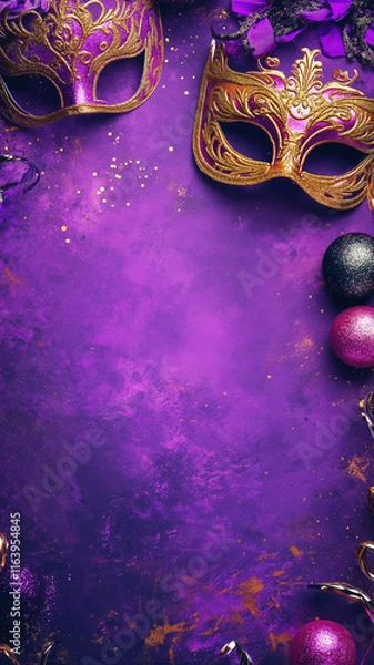 Obraz Festive Masquerade Party Background