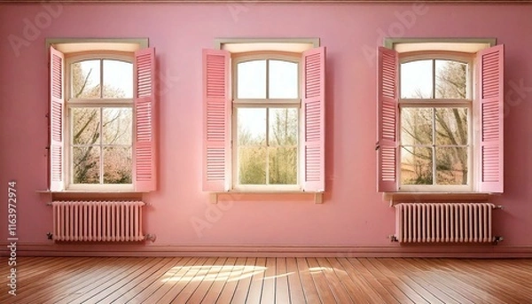 Fototapeta ピンク基調のかわいい部屋