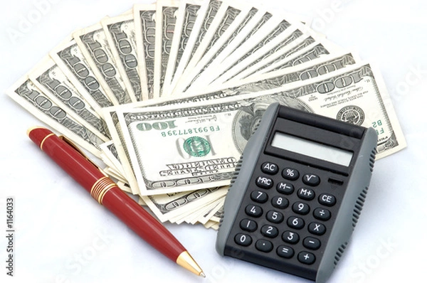 Obraz money and calculate