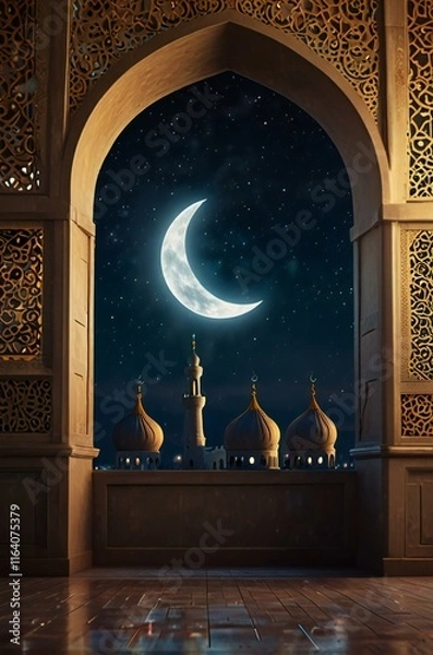 Fototapeta view of the mosque