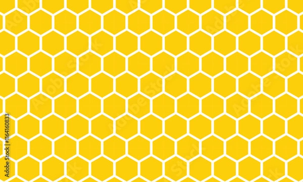 Fototapeta abstract yellow polygon pattern can be used background.