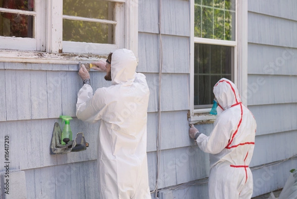 Obraz Hazmat Suit Workers