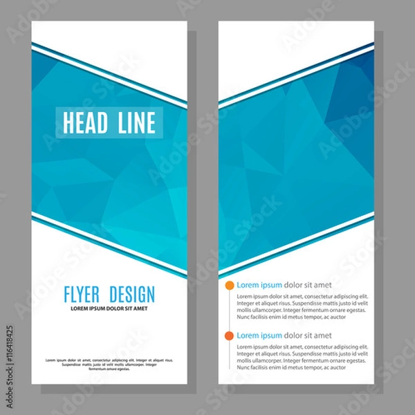 Obraz Vector Brochure Flyer design Layout template