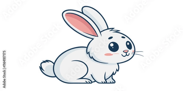 Fototapeta white rabbit