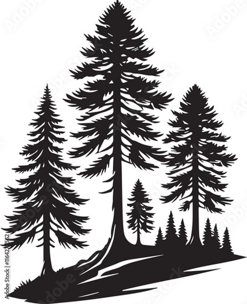 Obraz black and white tree