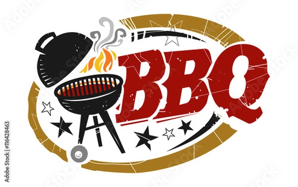Obraz BBQ Grill vector icon