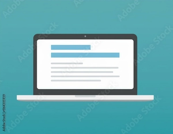 Obraz Computer, laptop design