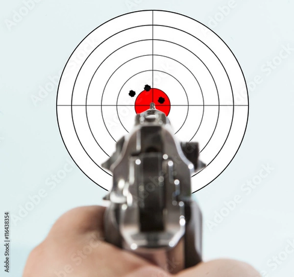 Fototapeta arma e bersaglio