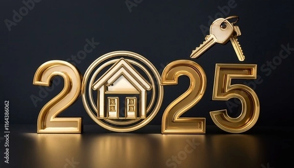 Obraz Golden Opportunities Await in 2025