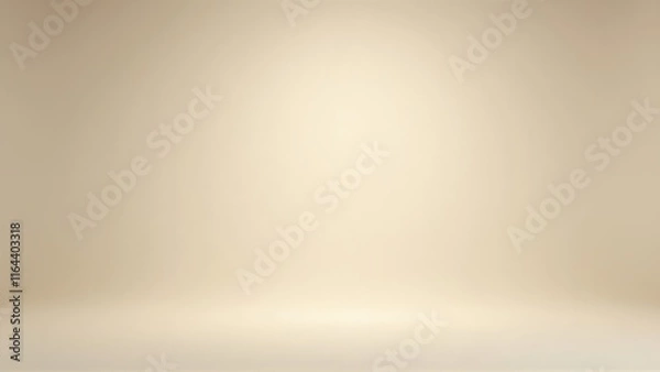 Fototapeta Elegant Beige Gradient Background with Subtle Center Highlight with copy space