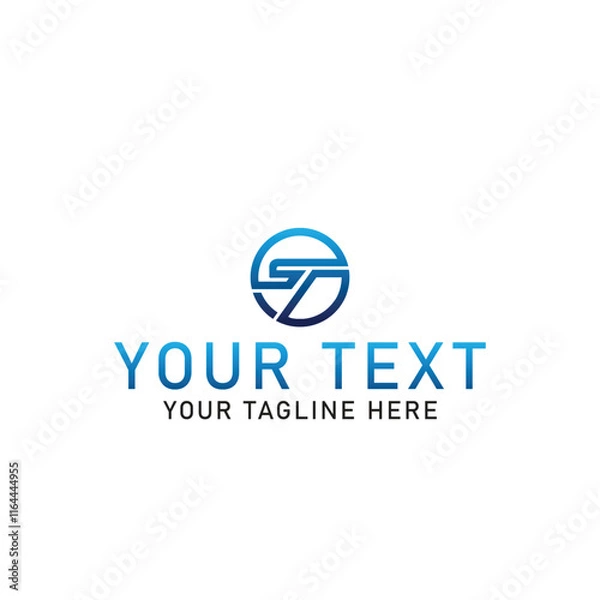 Fototapeta SD logo design for your business