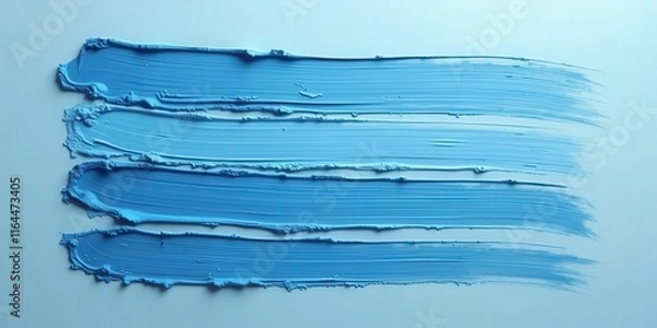 Fototapeta Serene Blue Hues: Abstract paint strokes in varying shades of blue, creating a calming and artistic visual. Perfect for design projects needing a touch of tranquility. 
