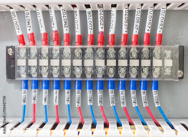 Fototapeta Terminal block.