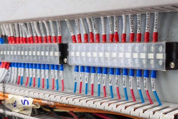 Fototapeta Terminal block.