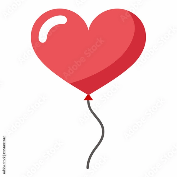 Obraz red heart balloon