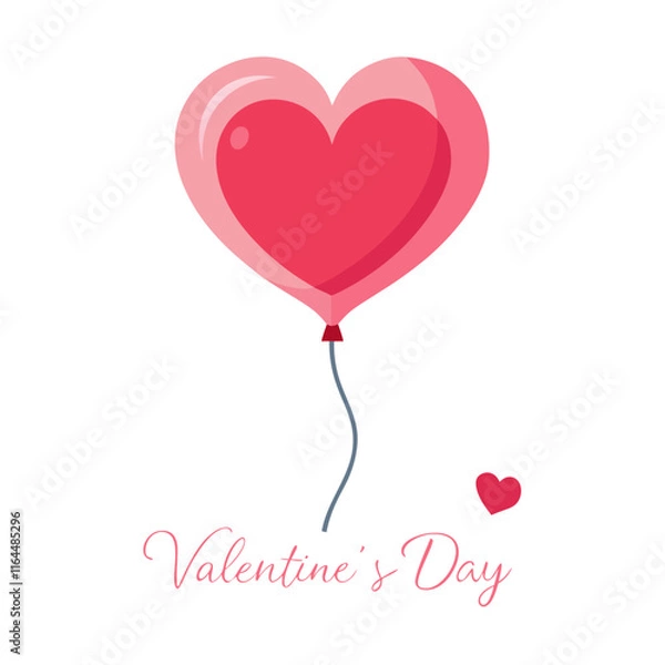 Obraz Valentine day heart balloon 