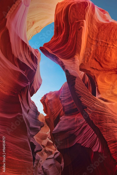 Obraz Antelope Canyon in Arizona  - travel and art concept