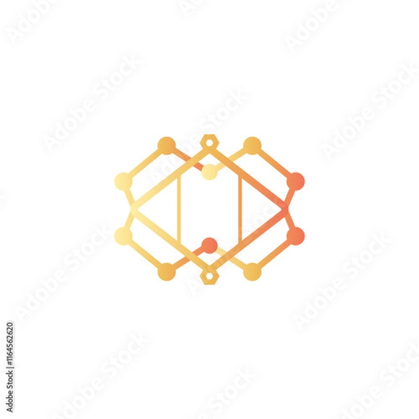 Obraz Logo design of circuitry.