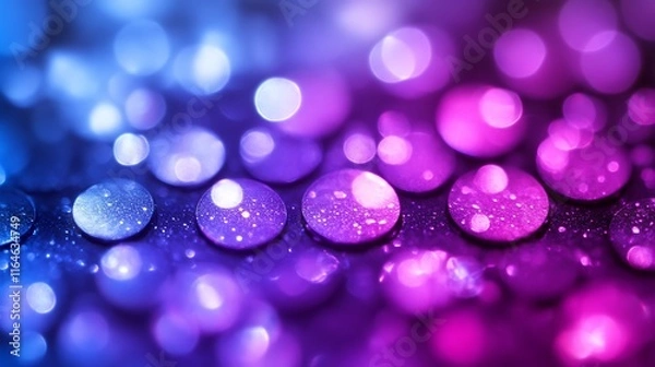 Fototapeta Abstract Glittering Bokeh Lights Blue Purple Background