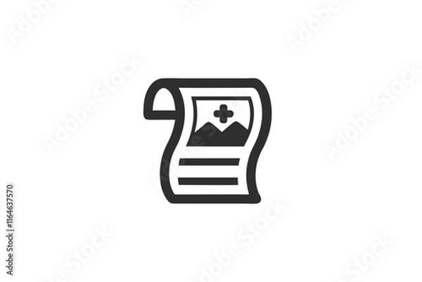 Obraz creative prescription icon concept