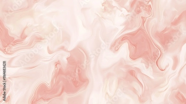 Fototapeta Abstract Swirling Pink and White Marble Design