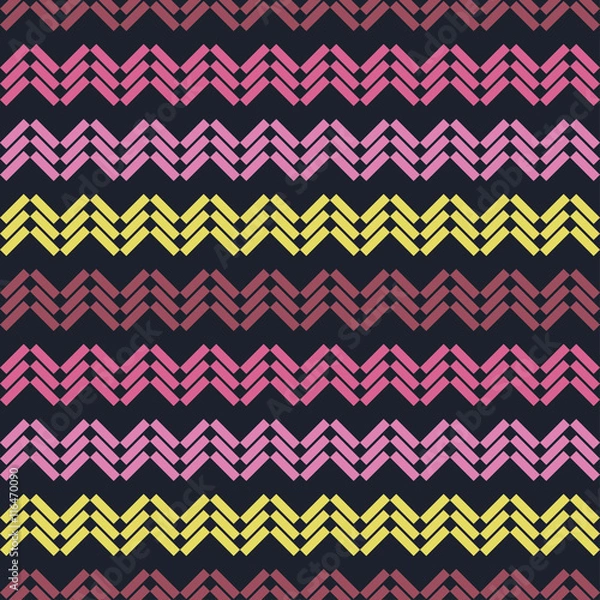 Obraz Seamless vector background with decorative geometric shapes.Print. Repeating background. Cloth design, wallpaper.