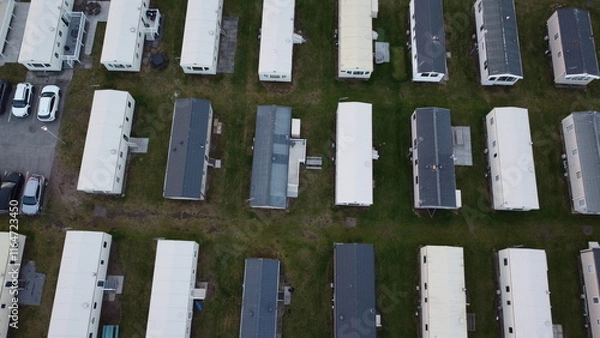 Obraz Breathtaking Drone Views of Caravan Parks Across the UK