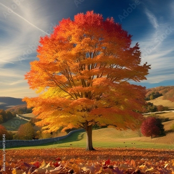 Obraz autumn landscape with trees