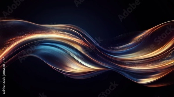 Fototapeta Abstract Wave of Light and Color