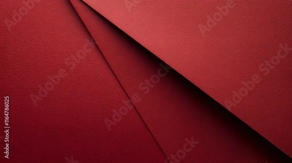 Fototapeta Abstract Red Paper Geometric Design Background