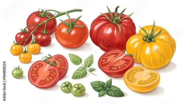 Fototapeta set of tomatoes
