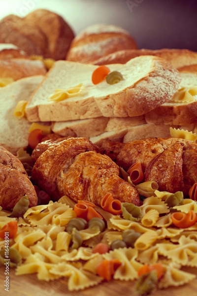 Fototapeta Bread and grains