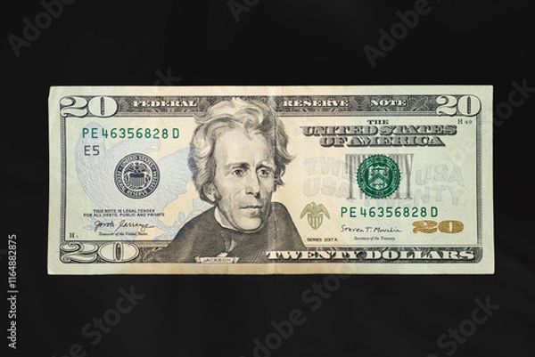 Fototapeta The front of a twenty dollar bill