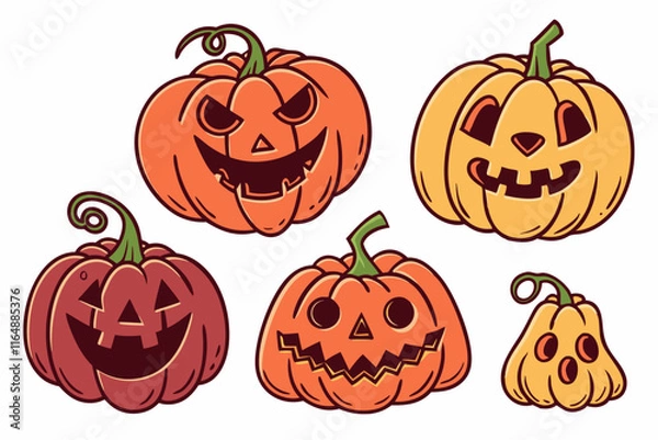 Fototapeta Pumpkin vector illustration