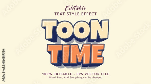 Obraz Toon Time Editable Text Effect