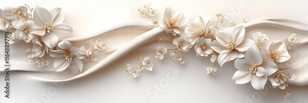 Obraz Elegant 3D Floral Background