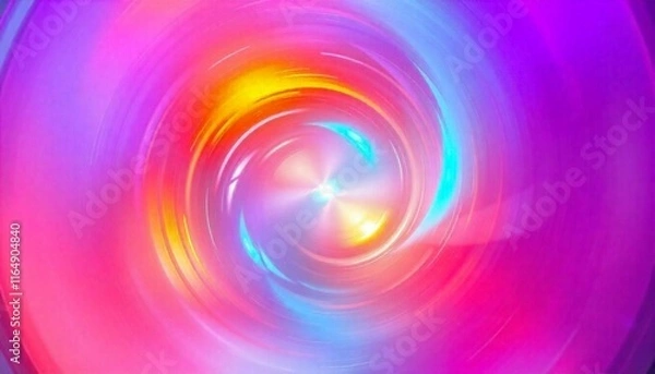 Obraz A swirling vortex of vibrant gradients, transitioning smoothly from warm to cool tones, creating a sense of depth and motion."
