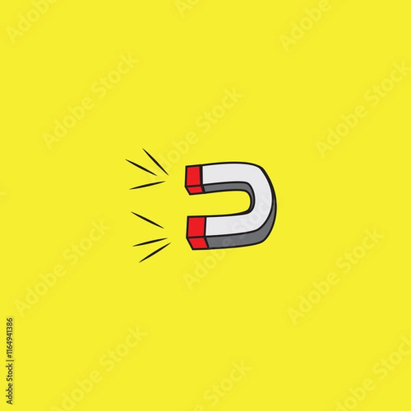 Fototapeta illustration vector graphic of magnet icon