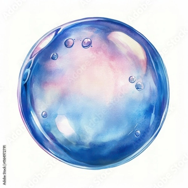 Obraz Soft Watercolor Bubble with Delicate Hues and Light Reflections