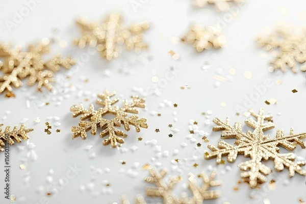 Fototapeta Elegant minimalist Christmas card featuring simple festive design elements.