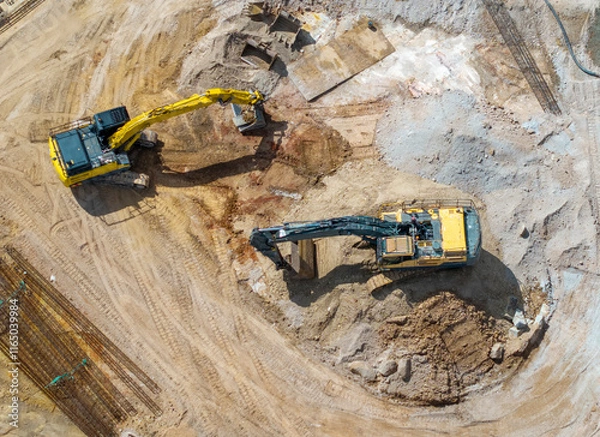 Obraz construction site being cleared for a new dwelling in Sydney.
