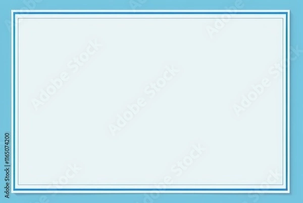 Fototapeta a close up of a white square with a blue border
