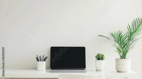 Obraz Simple and Elegant Desk Setup