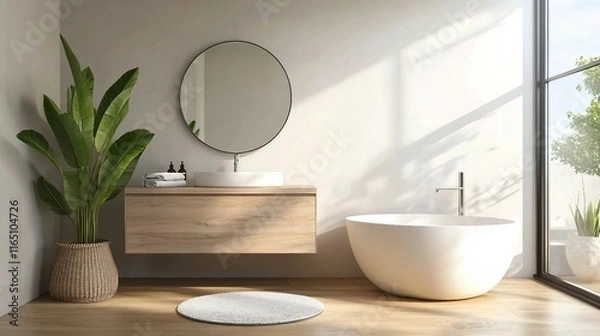 Obraz Modern Minimalist Bathroom