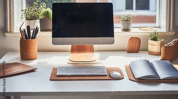 Obraz Clean and Organized Office Setup