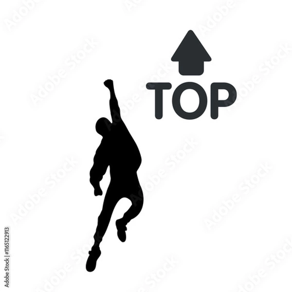 Obraz 上昇基調シルエットイラスト７